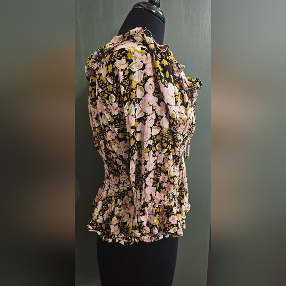 Free People Floral Ruffle Top - Picture 3 of 7